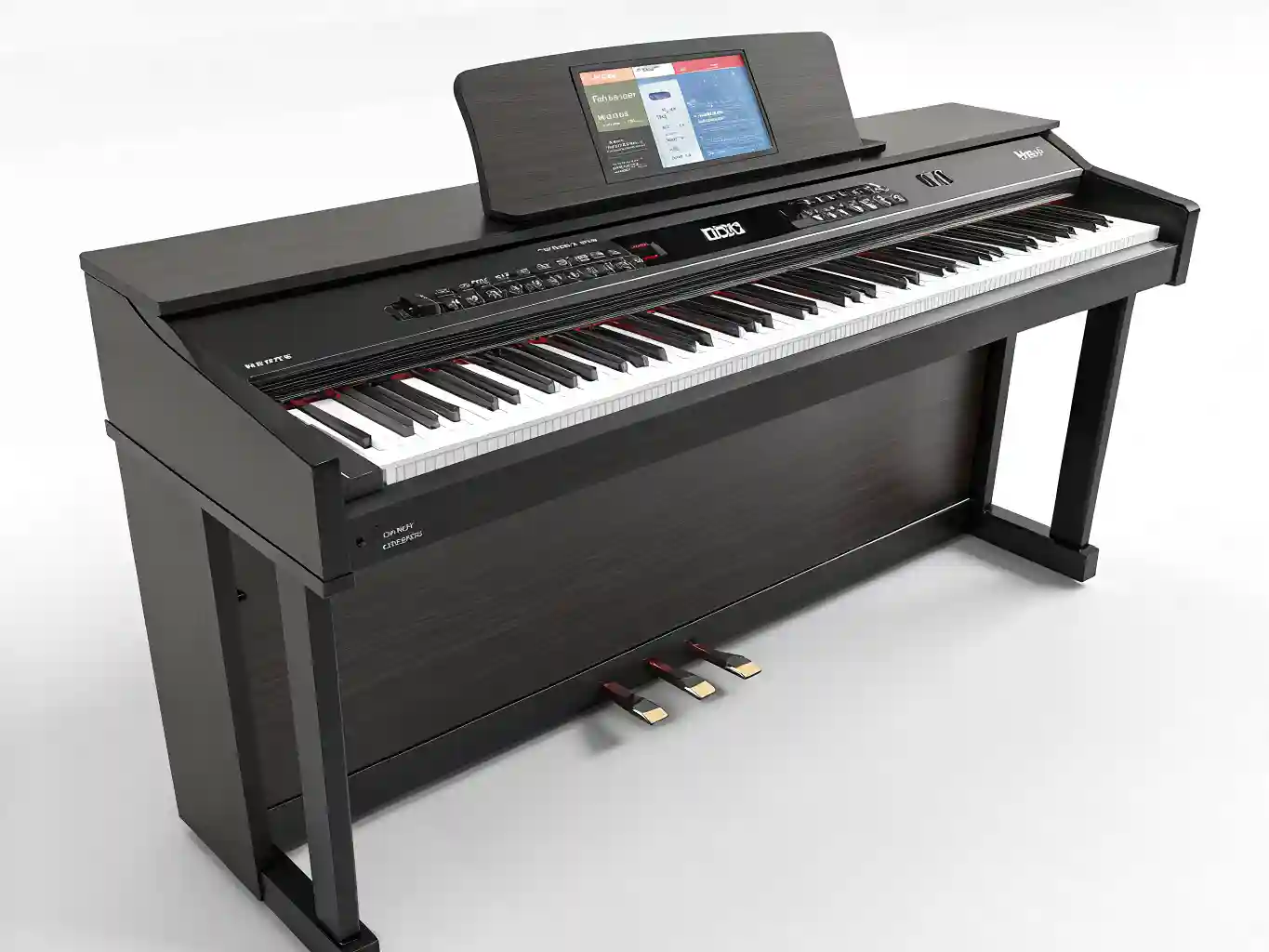 Piano digital moderno: 88 teclas y Bluetooth